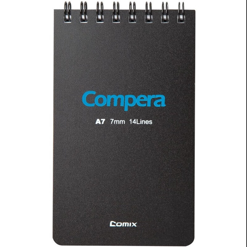 齐心 CPA7507 Compera双螺旋PP面本 A7 50页 混色(10本起订)
