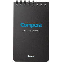 齐心 CPA7507 Compera双螺旋PP面本 A7 50页 混色(10本起订)
