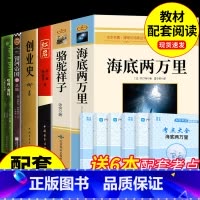 [配套人教版]七年级下册必读正版6册 [正版]骆驼祥子和海底两万里必读书原著老舍七年级下册的课外书名著初一7下语文书目初