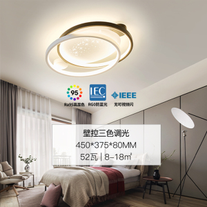 雷士照明[星雨]新款舒适光大瓦数北欧星空灯客厅主灯现代简约吸顶灯中山灯具