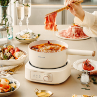 小熊(Bear)电煮锅 多功能锅 电热锅电炒锅 2.5L小电锅分体 学生宿舍电火锅蒸煮煎炒锅配蒸笼 DHG-D25D1