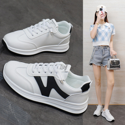 秋季小白鞋新款韩版ins女学生增高厚底运动板鞋休闲鞋女