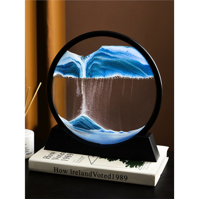 闪电客流沙画摆件创意艺术沙漏客厅办公室酒柜电视柜家居轻奢装饰品