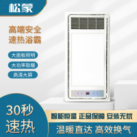 SONGMENG松蒙 智能电器 浴霸(E-13灰)安全速热 强劲双核取暖浴霸卫生间 多功能浴室暖风机