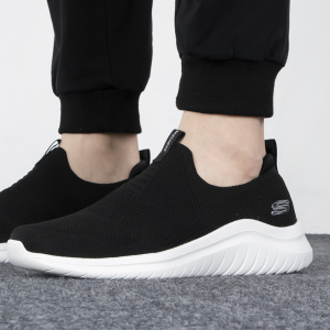 Skechers斯凯奇男鞋健步鞋新款网面透气运动鞋低帮休闲鞋232106-BBK ZP
