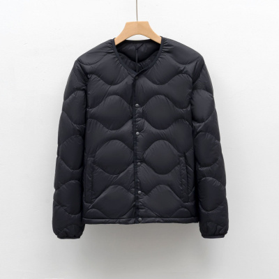 90绒新国标秋冬轻型羽绒服男短轻薄羽绒内胆圆领休闲外套