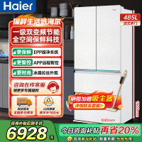 海尔(Haier)485升法式多门零嵌冰箱 全空间保鲜 EPP超净系统 BCD-485WGHFD1BWLU1