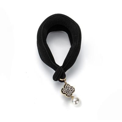 丸子头盘发器小抓夹发夹女捷克钻神器后脑勺造型洛滑固定懒人扎发发圈灰色（活扣款）