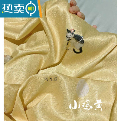 敬平[福利款]古风汉服配饰小镜子化妆镜便携折叠双面镜手工猫咪便携式用镜 小鸡黄猫咪银色底