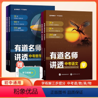 语数英物[4本] 全国通用 [正版]2024有道名师讲透中考语文数学英语物理初中教辅知识导图中考解题方法知识体系满分攻略