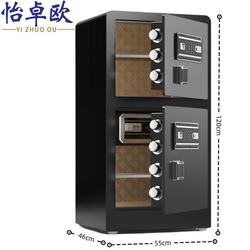 怡卓欧电子密码柜双门1.2M指纹密码台