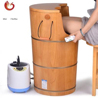蒸汽带盖膝盖泡脚木桶脚桶塑料加高脚盆足浴自动蒸脚桶泡脚息浴盆带盖远红外蒸桶足波迷娜BOMINA 默认颜色