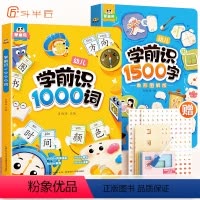 [全2册]学前识1000词+学前识1500字 [正版]斗半匠学前识字1500字幼儿启蒙早教书籍幼小衔接学前班识字大王卡片