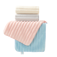 洁玉 简兮珊瑚绒加厚毛巾35*75cm 105g 1条装 J5015F 粉色