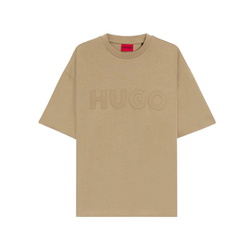 Hugo boss男装反光标志短袖T恤HUGO棉质休闲T恤休闲出行户外运动
