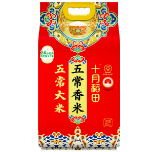 十月稻田 五常香米五常大米 10斤 东北大米 5kg