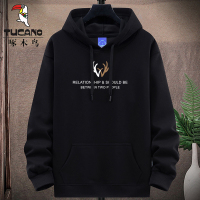 啄木鸟卫衣男连帽春秋款加绒款韩版宽松百搭潮青少年学生休闲印花