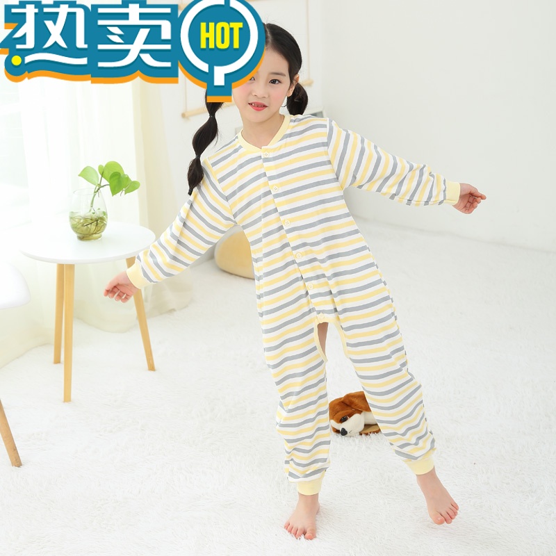 女童春夏薄儿童连体睡衣1