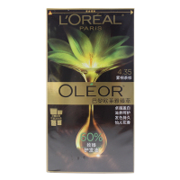 欧莱雅(LOREAL)臻萃精华油染发霜 4.35 雾桐茶棕(植萃精华油 无氨水遮盖白发 花香型)