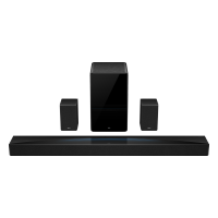 回音壁音响Q85H 7.1.4物理环绕声道全向声弧 T和弦家庭影院电视长条蓝牙音箱+低音炮+卫星音箱套装