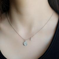 韩版个性简约银手饰创意与安排Love刻字镶钻S925纯银项链女手脚链送女朋友老婆情人节七夕生日礼物