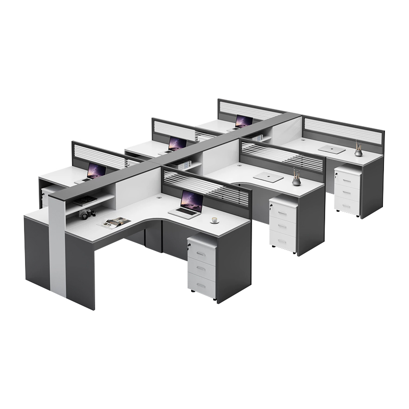 中豫鑫泽 ZYXZ5031839 屏风办公桌职员工位卡座 六人位含柜