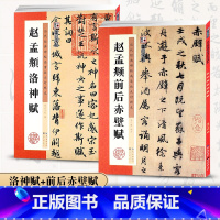 [正版]赵孟俯洛神赋行书字帖前后赤壁赋赵孟頫墨点高清放大对照本赵体洛神赋十三行碑帖初学者毛笔书法练字帖硬笔临摹赵孟俯行