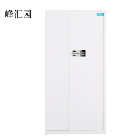 峰汇园电子保密柜钢制密码文件柜保险柜铁皮资料柜矮柜办公室储物柜通门白色国宝锁420*900*1850