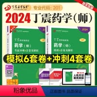 [正版]丁震医学2024新版初级药学师考前冲刺4套卷模拟6套卷全套药学师卫生资格考试历年真题模拟试卷同步练习题药学考试