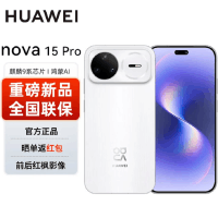 华为nova15 Pro 256GB 零度白 昆仑玻璃 麒麟9010S芯 多焦段红枫影像 100W快充 6500电池 卫星图片消息 防尘防水 鸿蒙AI NFC 红外遥控手机