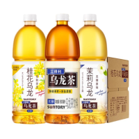 三得利无糖乌龙茶桂花乌龙茉莉乌龙组合装900ml*12大瓶装0脂肪特级茶叶健康茶饮料