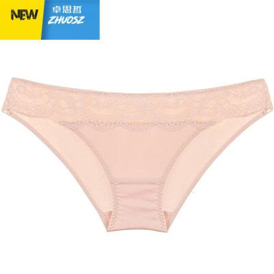 3条98镂空花朵蕾丝经典基础版提臀低腰三角裤舒适透气内裤女卓思哲