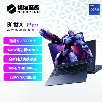 机械革命(MECHREVO)旷世X pro 2025款 16英寸旗舰游戏本 强芯学生设计笔记本电脑 定制i9-13900HX/RTX5070Ti 32G 2T 2.5K