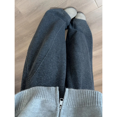 羊毛呢裤女秋冬加绒加厚梨形报恩裤窄版显瘦小个子直筒阔腿裤_887_76