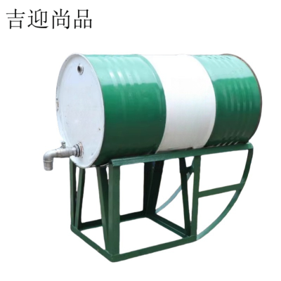 吉迎尚品 可倒立油桶支架可翻转油桶架 绿色款 个
