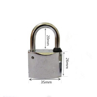 晨潞电子 CLU-HJS05 锁体35*26mm 梁高20mm 挂锁 (计价单位:个) 银白色