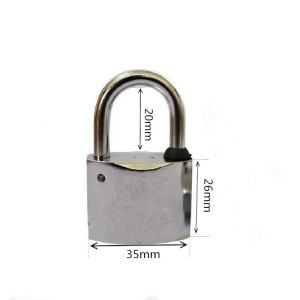 晨潞电子 CLU-HJS05 锁体35*26mm 梁高20mm 挂锁 (计价单位:个) 银白色