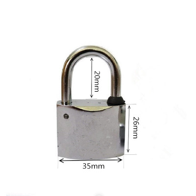 晨潞电子 CLU-HJS05 锁体35*26mm 梁高20mm 挂锁 (计价单位:个) 银白色