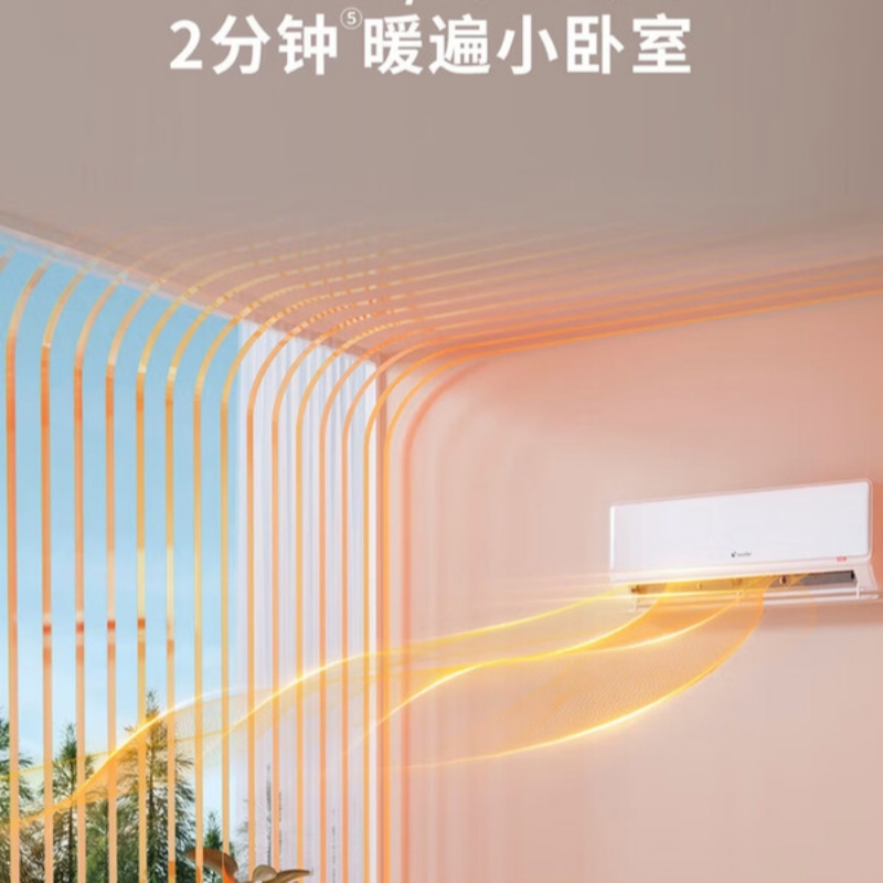 海尔大1匹变频新1级能效挂壁式冷暖空调KFR-26GW/LA1-1 6年质保节能省电