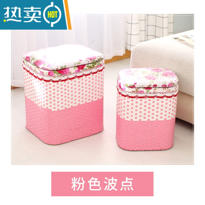 敬平编织实木收纳凳子储物箱家用玄关时尚创意沙发柜多功能换鞋凳可坐