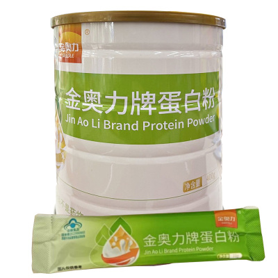 金奥力牌蛋白粉400g专柜版独立包装无糖脱脂乳清高蛋白质营养粉男女成人中老年青少年儿童孕妇增强免疫力提高抵抗力营养品补品