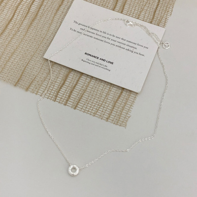 S925纯银[面包脑袋]项链女小众设计师款颈链独特银饰锁骨链送女朋友老婆情人节七夕生日礼物