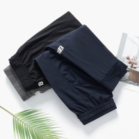 潮流男士速干裤锦纶男子时尚冰丝九分休闲裤凉爽夏季休闲裤装