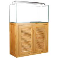 实木鱼缸超白玻璃大型鱼缸 生态客厅水族箱水缸中型金鱼缸