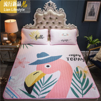 可水洗天丝空调软席1.8m床夏季折叠席子冰丝凉席1.5米席子三件套 三维工匠凉席/凉枕