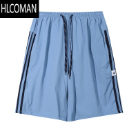 HLCOMANlemanism美式三条杠速干透气休闲短裤男2025夏季情侣款潮牌五分裤