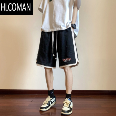 HLCOMAN篮球短裤男生夏季2025新款美式复古潮牌运动卫裤宽松休闲五分裤子