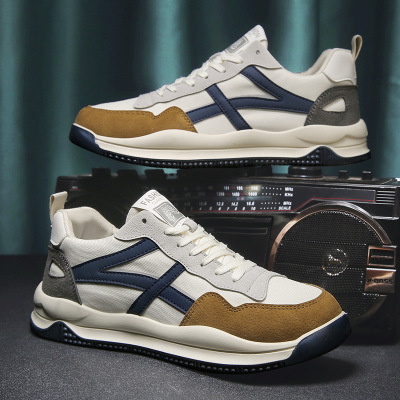 2022春季上新撞色男鞋时尚韩版潮流运动鞋日常穿搭阿甘鞋男shoe