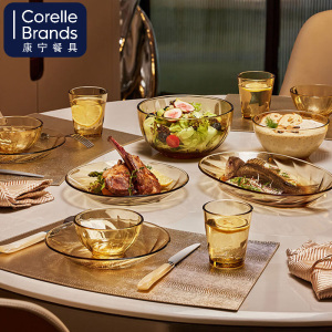 康宁VISIONS 晶炫系列餐具套组 2件组 黄盒 2大盘