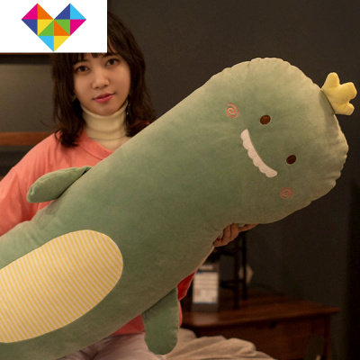 可爱长条枕睡觉长抱枕可拆洗床头床上双人靠枕靠垫沙发大靠背枕头御蓝锦